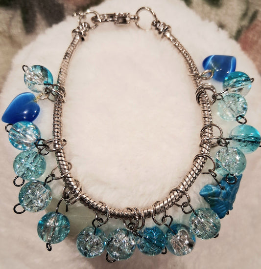Faith in Blue – Charm Bracelet