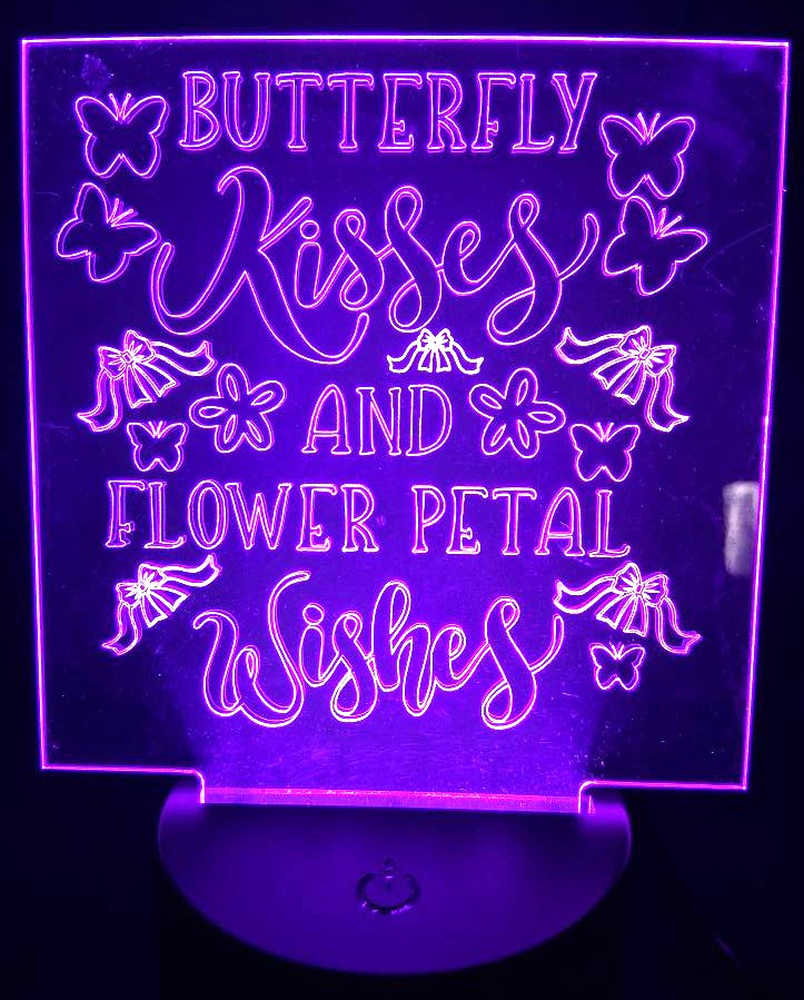 Changing color Engraved lights