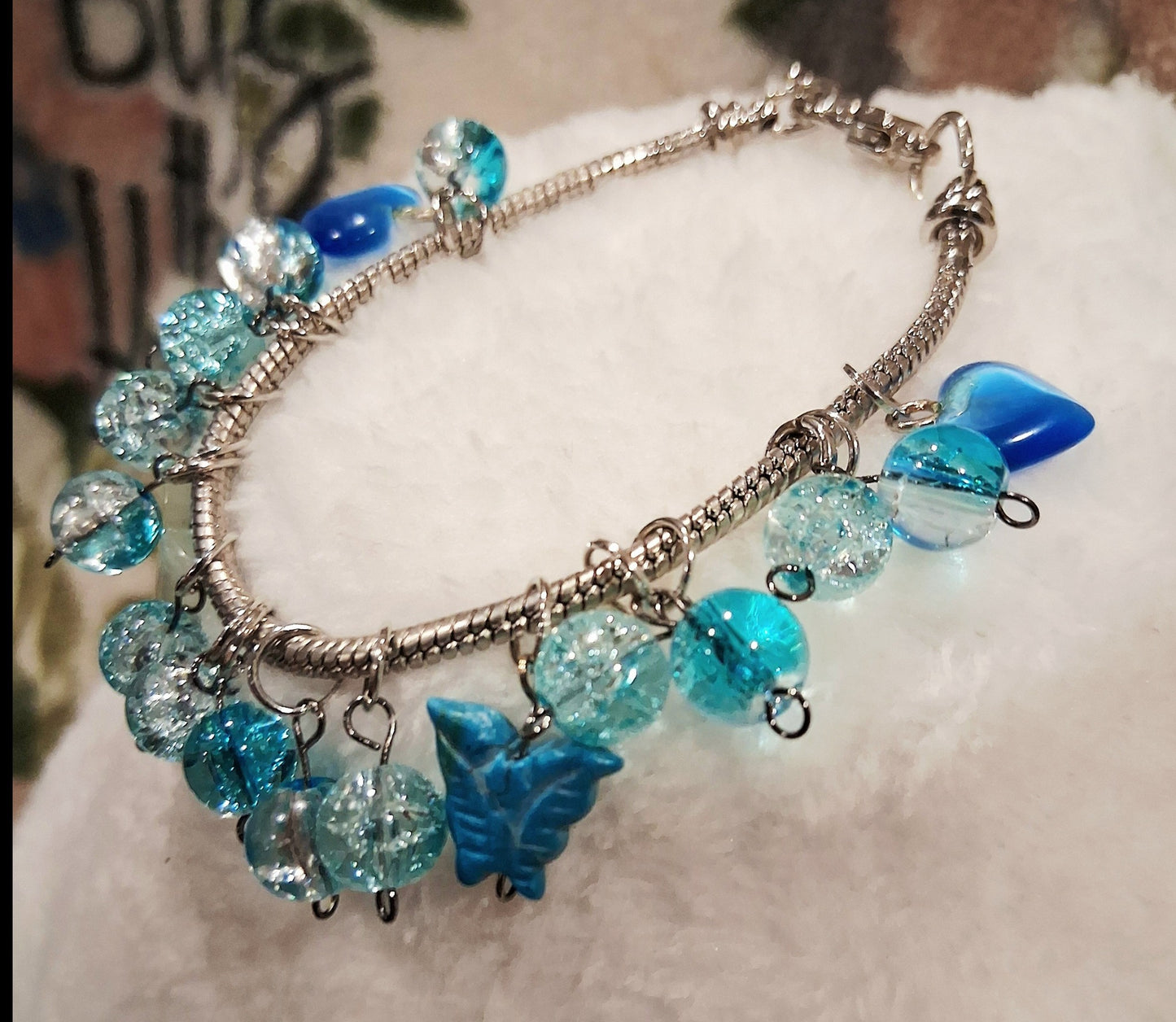 Faith in Blue – Charm Bracelet