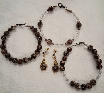 Bracelet and earring set