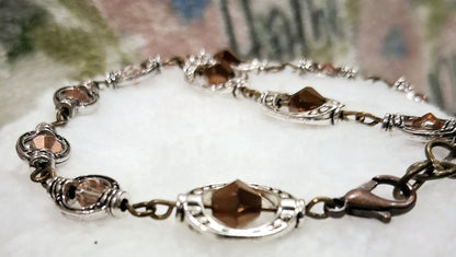 Bracelet, Brown and copper colors