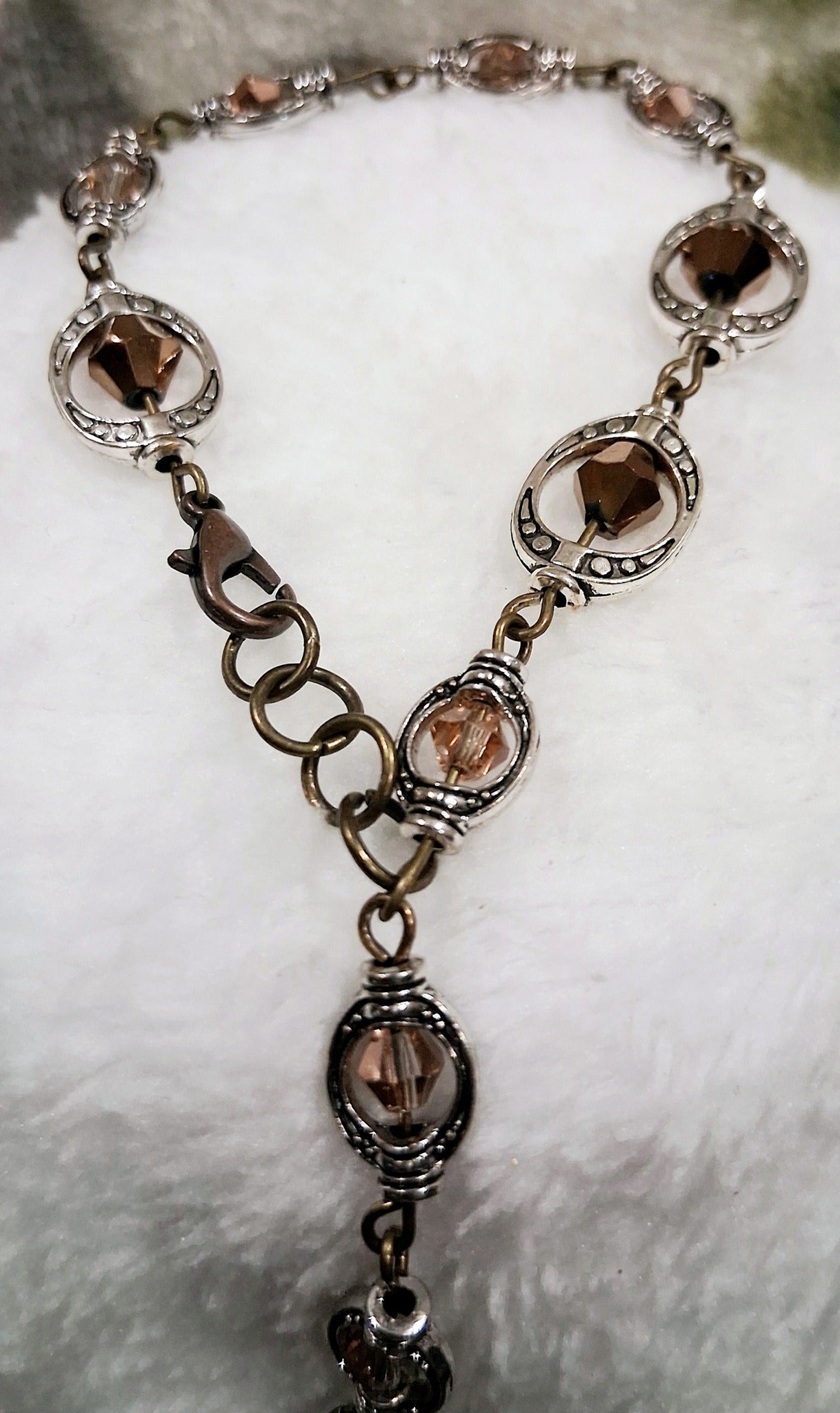 Bracelet, Brown and copper colors