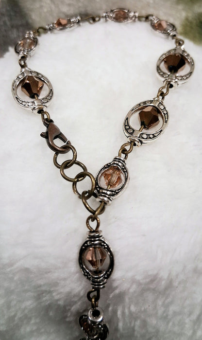 Bracelet, Brown and copper colors