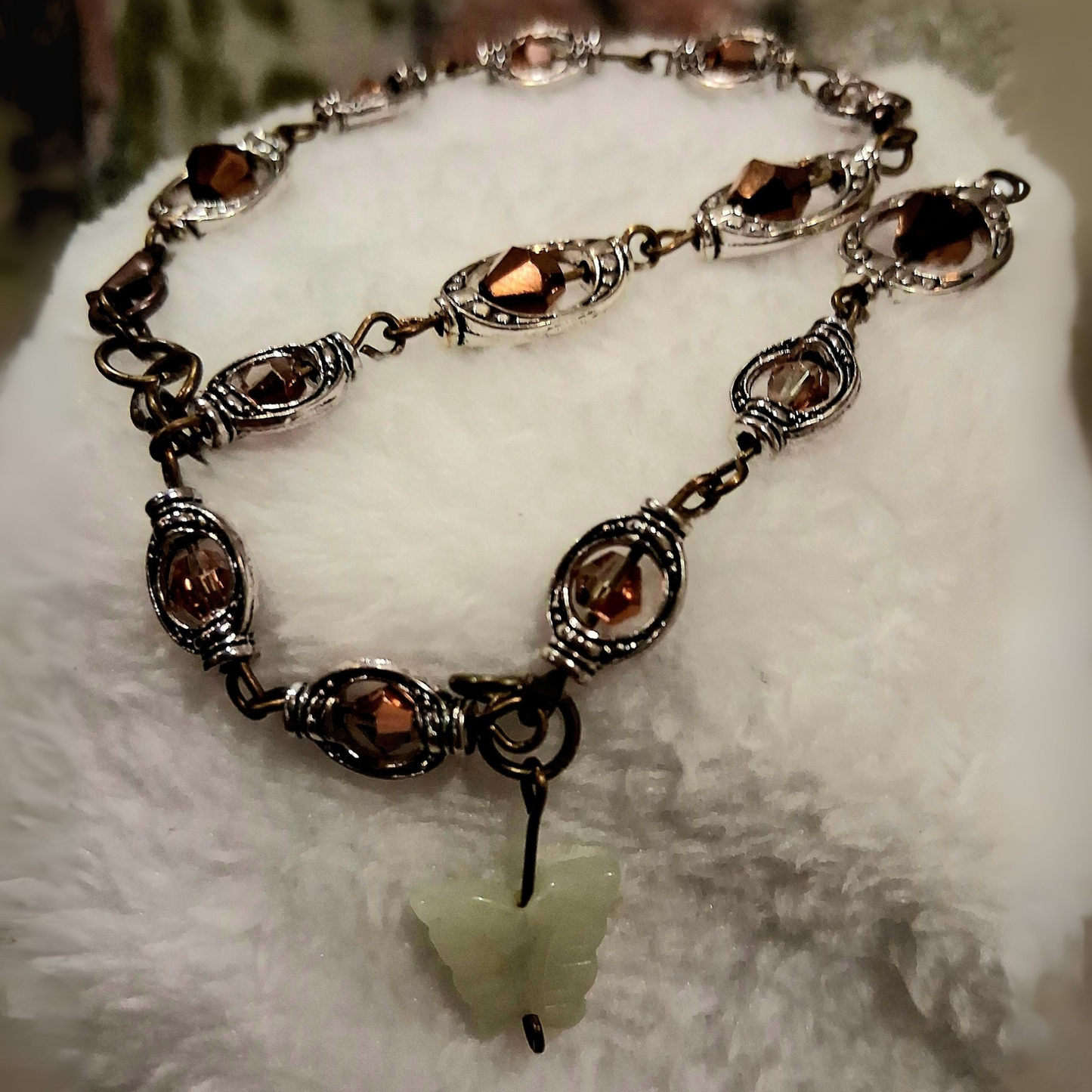 Bracelet, Brown and copper colors