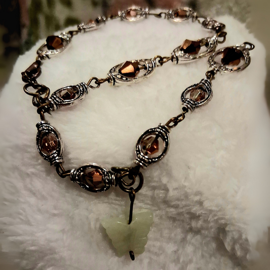 Bracelet, Brown and copper colors