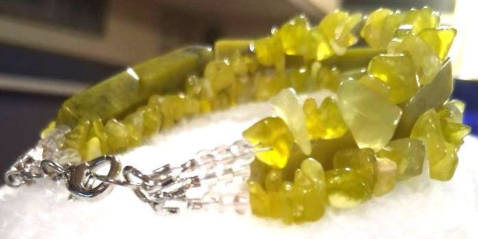 Jade 3 strand bracelet