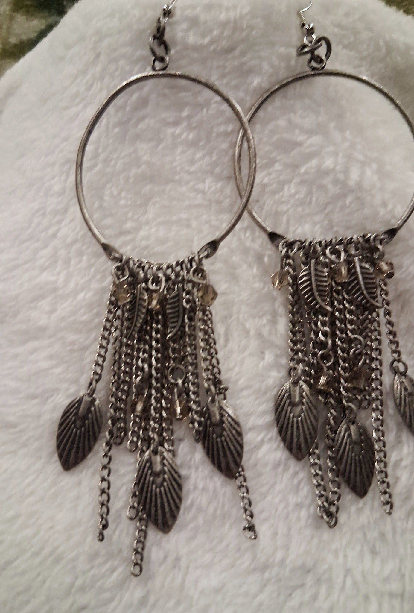 Boho Metal Feather Earrings