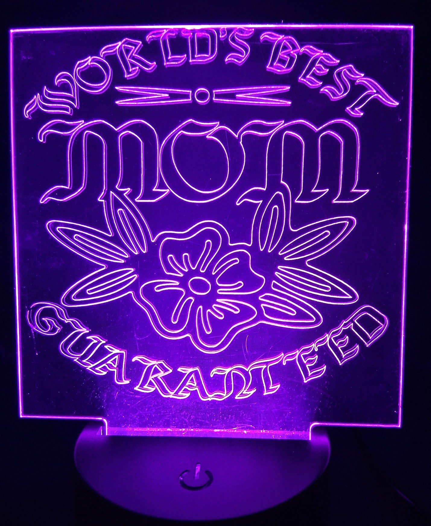 Changing color Engraved lights