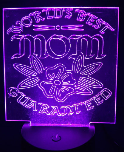 Changing color Engraved lights
